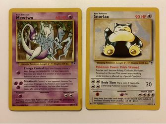 Mewtwo & Snorlax Pokémon Legendary Collection MP/LP
