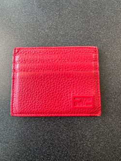 Red Fendi card holder wallet