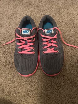 Nike Flex Experience RN Women Size 9.5 Gray/fucsia Running Mesh 525754-007