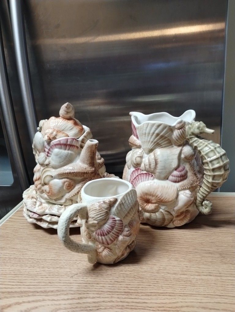 Pacific Rim Sea Shell Tea Set