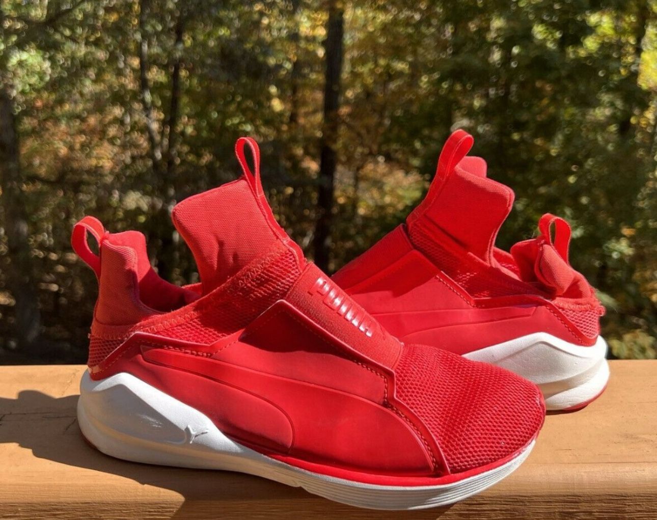 PUMA FIERCE CORE TRAINING 188977-04 RED WOMEN’S HIGH SNEAKERS SZ US 7