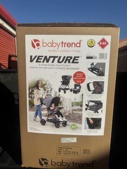 Baby Trend Venture 4-Wheel Stroller Travel System - Desert Grey - Grey