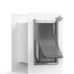 New Pet Door For Wall, Steel Frame And Telescoping Car