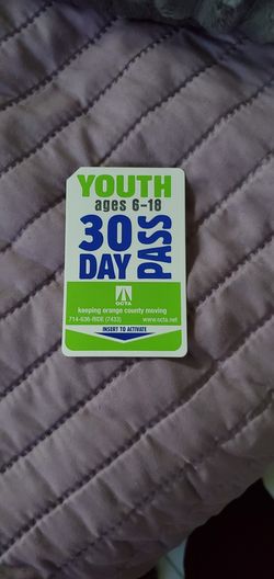 Youth 30 day pass