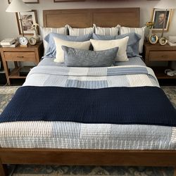 Crate&Barrel Mango Wood 2-Piece Bedroom Set - Take Home Today