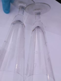 Two decorative glasses