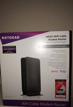 Netgear WIFI cable Modem Router N600