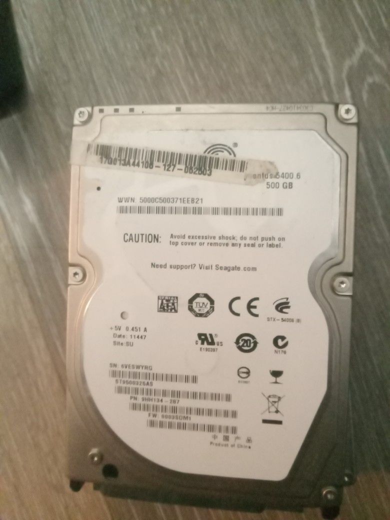 Laptop Harddrive