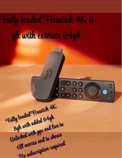 Fully loaded firestick tv HD