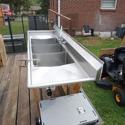 Stainless Steel 3 Compartments Sink