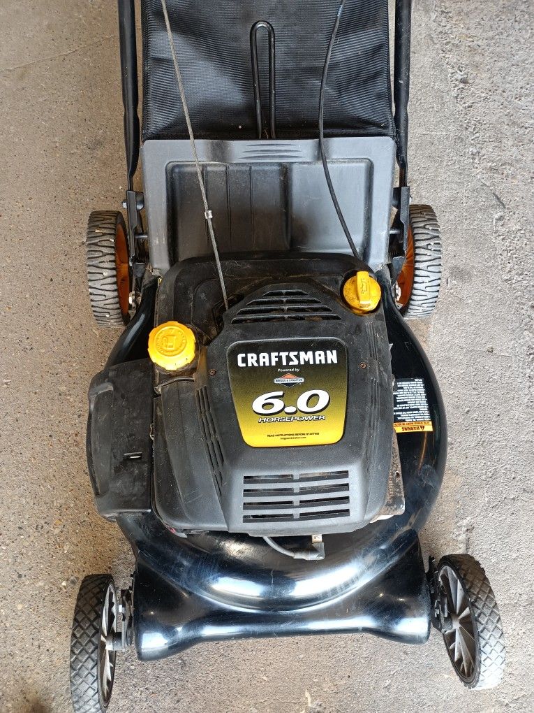 Craftsman 6.0 HP Push Lawnmower Works Great!;Free Delivery