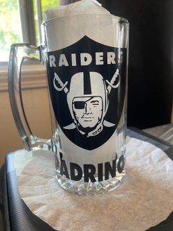 Raiders beer mug