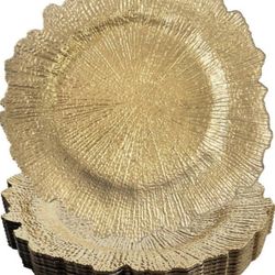 Gold Charger Plates (24)
