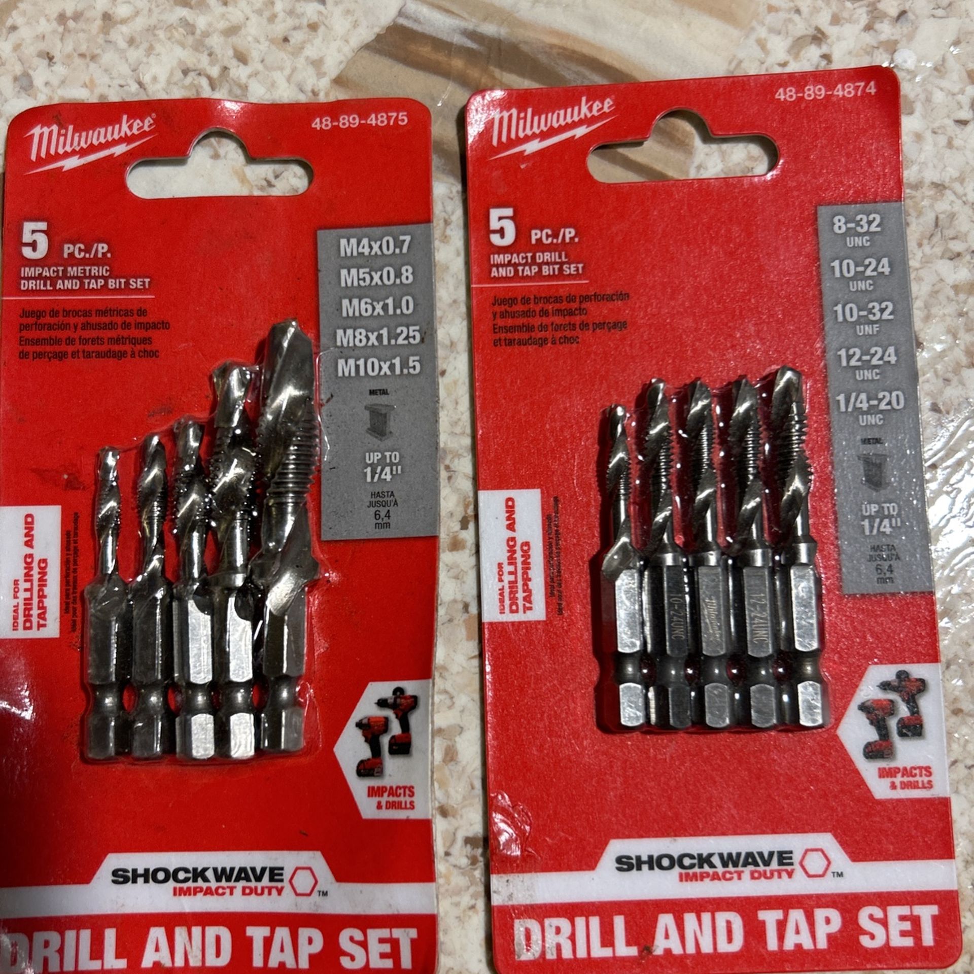 Milwaukee Drill And Tap Set 