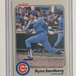 1983 Fleer Baseball Ryan Sandberg No. 507 Rookie Card🔥