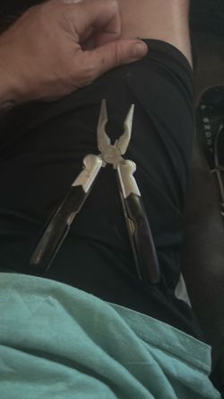 Leather man tool camping