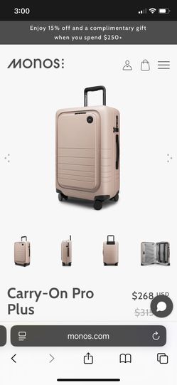 NEW Monos Carry On Pro Plus - Luggage