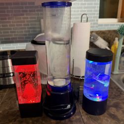 Lamps-Volcano, Tornado, Jellyfish