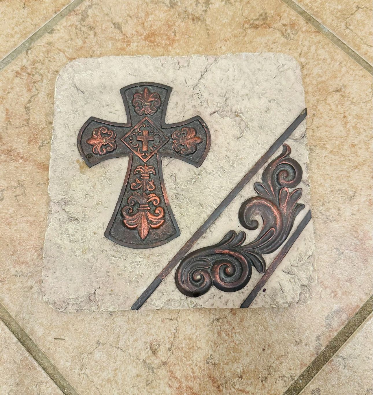 Cross Wall Hanging Tile Art $5