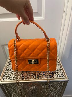 Orange crossbody bag