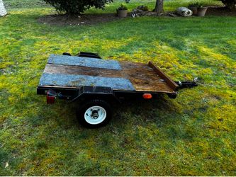 Mower/motorcycle trailer