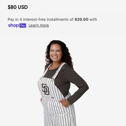 Padres Womens Pinstripe Overalls Small