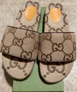 Gucci mens designer flip flop sandals shoes size 10