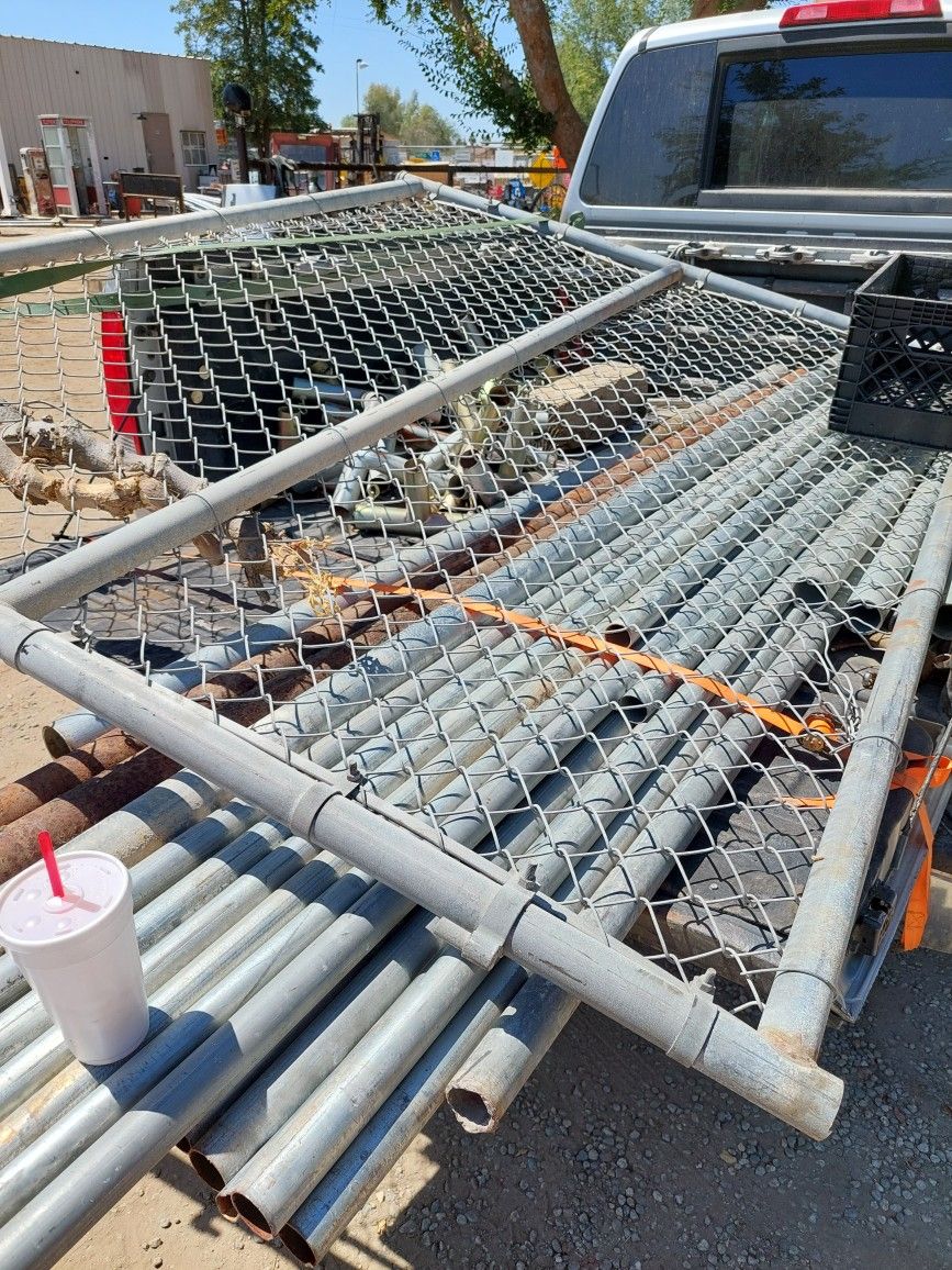 Chainlink Gate Door 8 Wide 6 Tall Hd