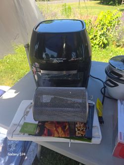 Rotisserie air fryer