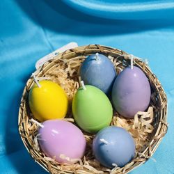Easter Eggs Candles 6 Pieces 