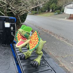 Child Kid Children T Rex Dinosaur 12” Tall by 24” long Toy like New 