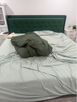 Bed with mattress