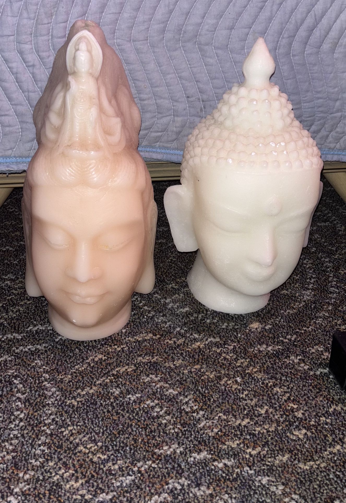 LIFE SIZE BUDDHA HEAD WAX CANDLES