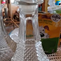 14 Inch Anchor Hocking Wexford Decanter With Original Stopper