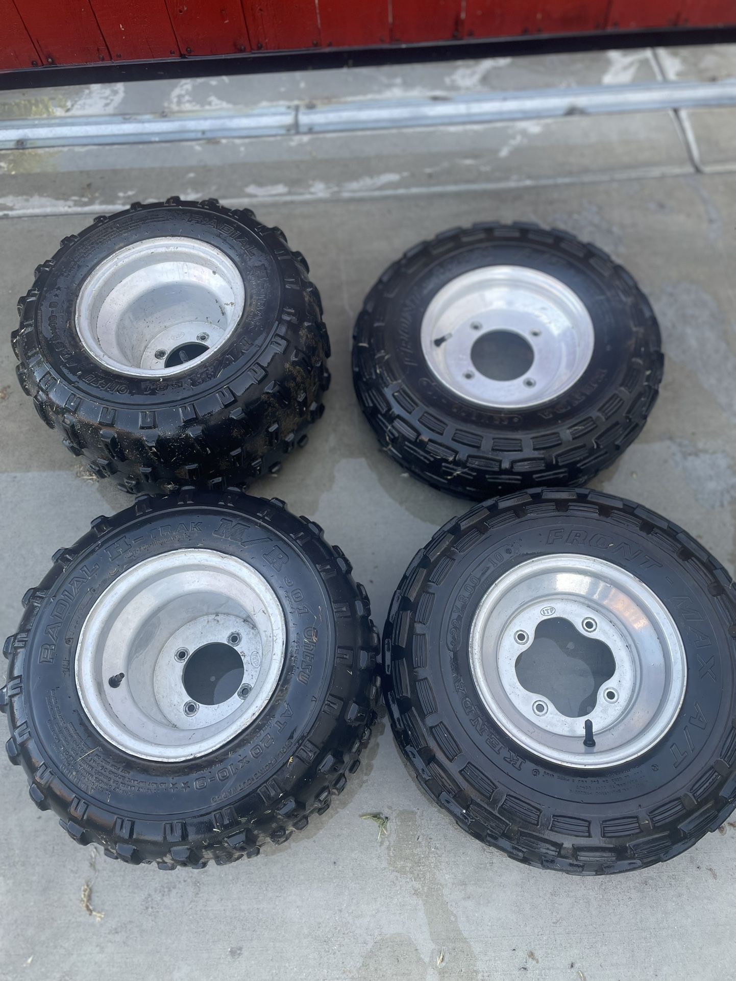 Quad Rims with Tires
