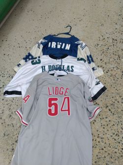 4 SPORTS JERSEYS. $25 EACH
