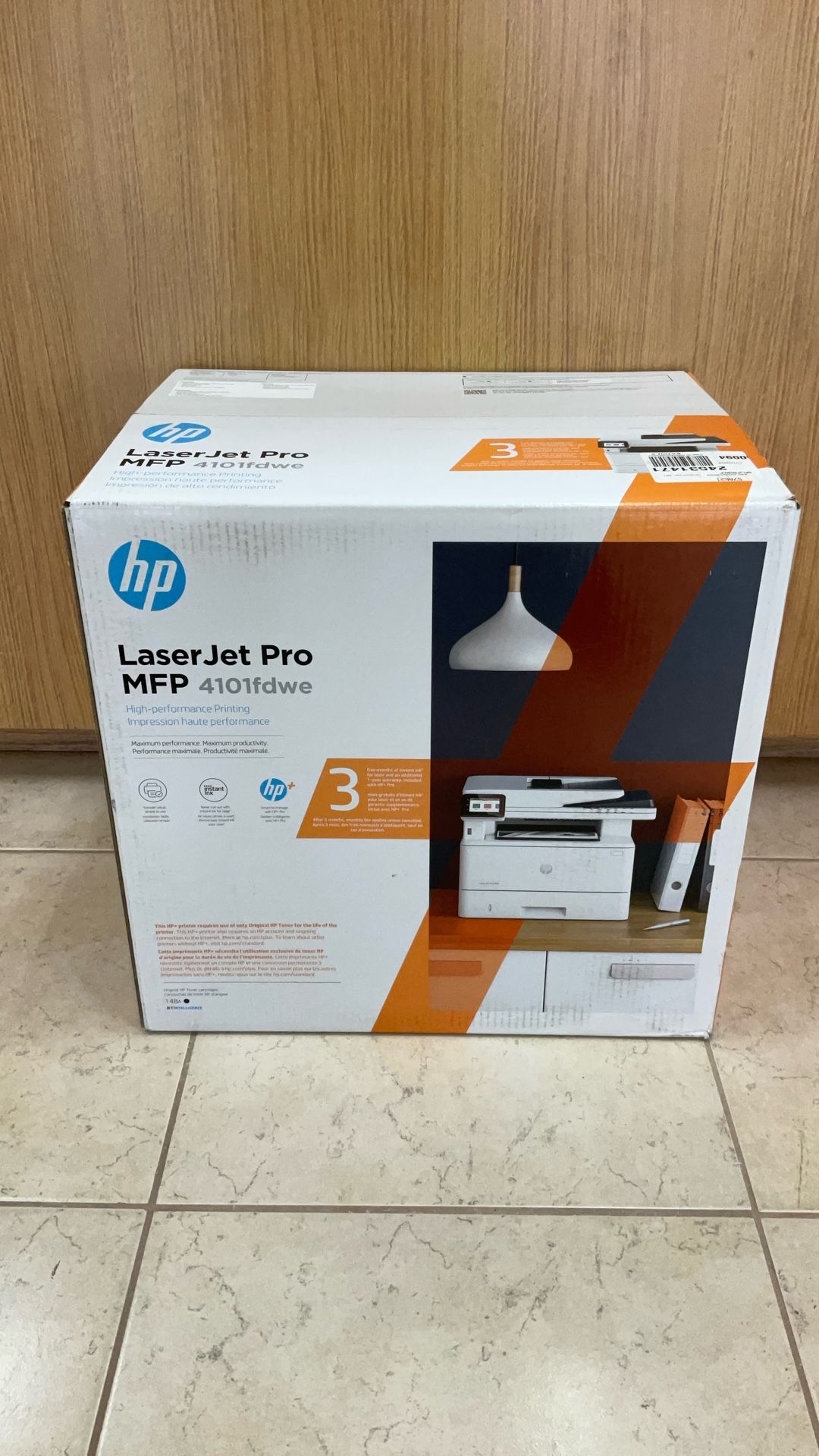 HP LASER JET PRO MFP 4101fdwe HIGH-PERFORMANCE PRINTER.