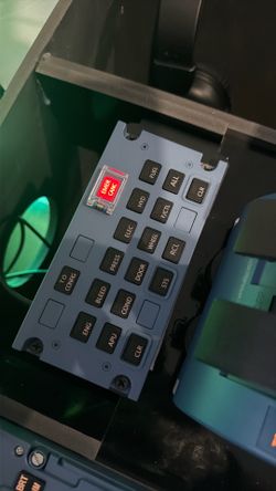 Flight simulator ECAM