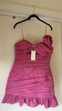 LoveShackFancy Dark Pink Cocktail Dress