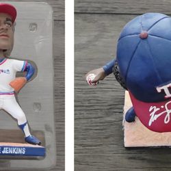 FERGIE JENKINS Signed Bobblehead with HOF '91 Texas Rangers 2007 Figure by BD&A