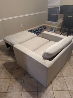 Thomasville Convertible Twin Sleeper Chair & Lounger – Modern Oversized Accent Chair