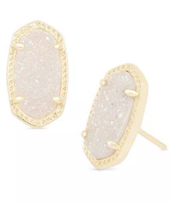 Kendra Scott Drusy Stud Earrings Gold