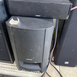 Bose Cinemate 15 Home Theater System Works Sound Audio Subwoofer Speaker