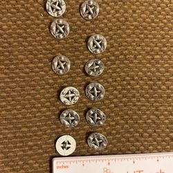 Vintage Silver tone Buttons