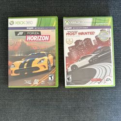 Xbox 360 Games - Forza Horizon and Most Wanted