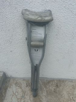 Lightweight Adjustable Aluminum Crutches Medium Adult