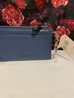 Authentic Coach Leather Wallet Keychain/Key Fob