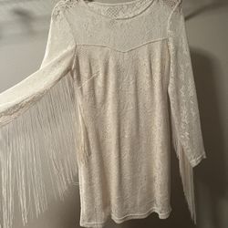 Women’s XS Fringe/lace Dress 