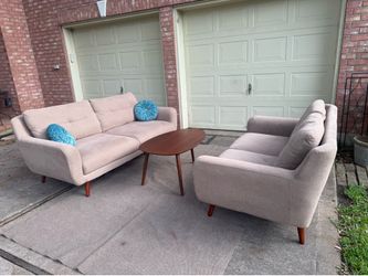 MCM Sofa and Loveseat