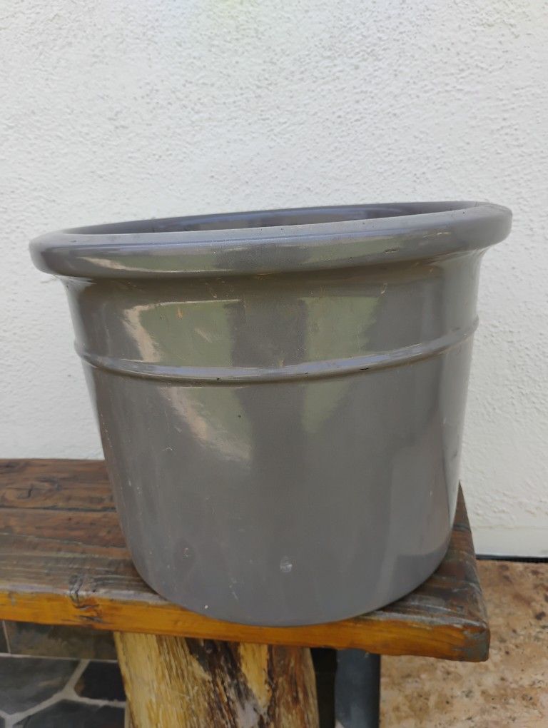 12" Tall Ceramic Pot